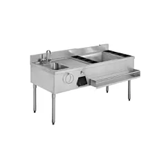 Quest stainless steel bar sink, lh sink - 2163/136-barst60-l