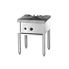 Quest? Heavy Duty Gas Stock Pot Range, Single Burner, Natura