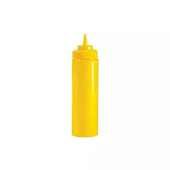 Browne Wide-Mouth Squeeze Bottle, Yellow, 32 oz 6/PK - 57803