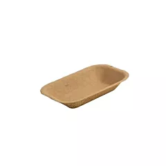 Eco-packaging paper pulp tray, small, brown 1000/cs - ep-#10