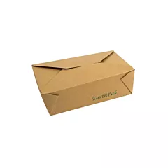 Eco-packaging earthpak food box / container #3, brown, 64 oz
