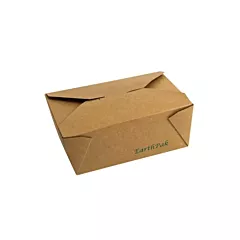 Eco-packaging earthpak food box / container #8, brown, 44 oz