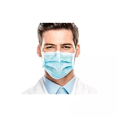 Atop premium series procedural face mask, level 1, 4-ply, bl