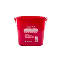 San Jamar Kleen-Pail Kleen Color Sanitizer Bucket w/ Label S