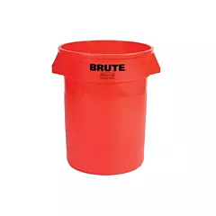 Rubbermaid BRUTE Waste Container 32 Gal, Red - 152/FG263200