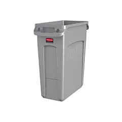 Rubbermaid Slim Jim 16 Gallon Rectangular Trash Can, Grey(3541G)