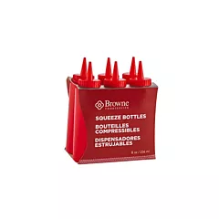 Browne squeeze bottle, red, 8 oz 6/pk - 57800805 016/5780080