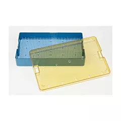 Sterilization Tray with Deep Base, Lid, & Pin Mat 7x10x3in