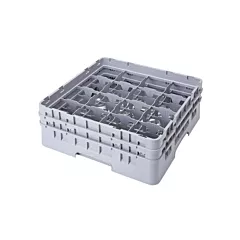 Cambro camrack verre rack, grey, full size, 16-compartment -