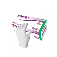Ronco v2 4mil disposable vinyl gloves, small 100/pk - 223cf
