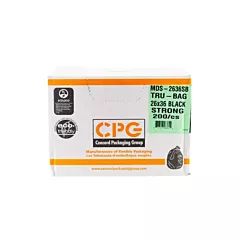 Master Distribution Services Tru-Bags Garbage Bags, Black, E