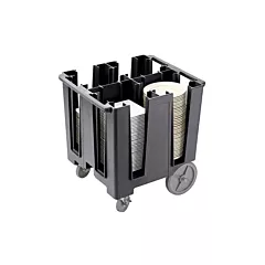 Cambro versa four column dish caddy, noir - dcs1125110 025/