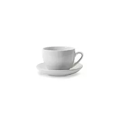 Danesco 5 Oz Cappuccino Cup with Saucer, White(19WH)