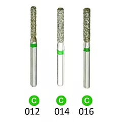1Diamond Sterile Diamond Burs Flat End Cylinder 837 Coarse 25/pkg (VM1D-837-0XX)