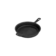 Browne thermalloy round seasoned cast iron skillet w/ helper