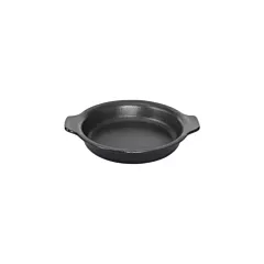 Browne Thermalloy Round Seasoned Cast Iron Au Gratin Pan, 6