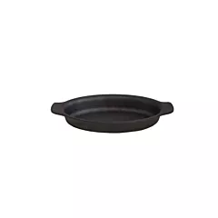 Browne Thermalloy Oval Seasoned Cast Iron Au Gratin Pan, 5