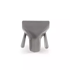 Vollrath plastic fry scoop w/ dual handles, grey - 3673 (rfs