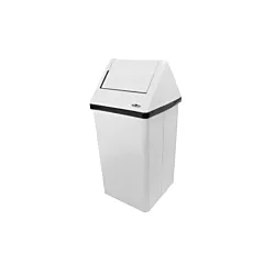 Frost Small Swing-top Waste Bin, White, 14 Gal - 1030/302NL