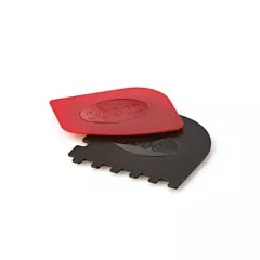 Lodge 2 Piece Pan Scrapper Set, Black / Red(SCRAPERCOM)