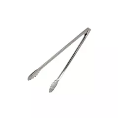 Browne Stainless Steel Scalloped Utility Tongs, 12