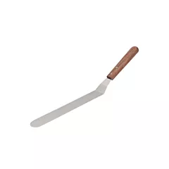 Browne offset spatula w/ wooden handle, 10
