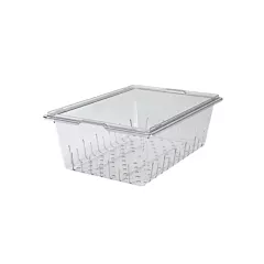 Cambro camwear food storage box colander, clear, 18
