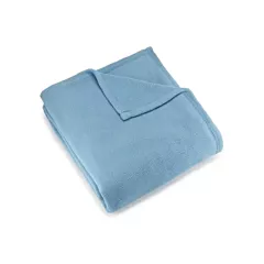 Regent™ Hospitality Fleece Blanket 100% Polyester Color BLUE in Twin/Queen/King Sizes