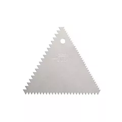 Ateco triangular decorating comb w/ 3 serrated sides - 14461