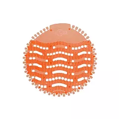 Globe Commercial Products Orange Mango Urinal Screen 10/CS -