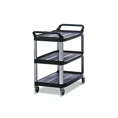Rubbermaid Xtra Utility Cart, Black - FG409100BLA 152/FG4091