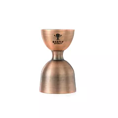 Mercer Barfly Heavy Duty Straight Rim Jigger, Antique Copper