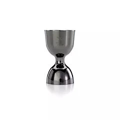 Mercer barfly heavy duty straight rim jigger, noir, 1 & 2 o