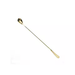 Mercer Barfly Japanese Style Bar Spoon w/ Machined End, Gold