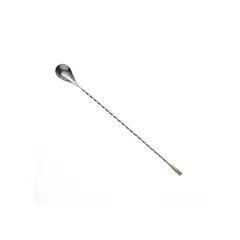 Mercer Barfly Classic Bar Spoon w/ Teardrop End, Stainless S