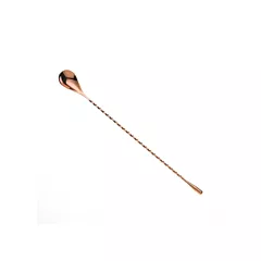 Mercer Barfly Classic Bar Spoon w/ Teardrop End, Copper, 11-