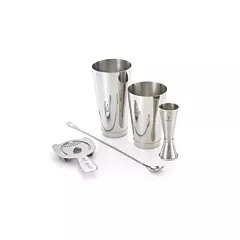 Mercer Barfly Basics Bar Cocktail Shaker Set, Stainless Stee