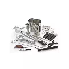 Mercer barfly deluxe cocktail shaker set, stainless steel, 1