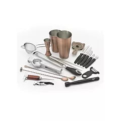 Mercer Barfly Deluxe Cocktail Shaker Set, Antique Copper, 18