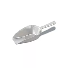 Browne Aluminum Flat-Bottom Scoop, 12.3