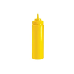 Browne Wide Mouth Squeeze Bottle w/ Wide Mouth, Yellow , 16