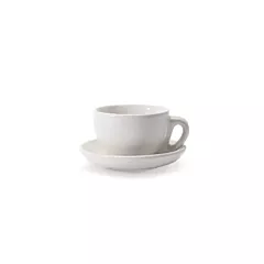 Danesco 3 Oz Espresso Cup with Saucer, White(20WH)