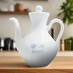 Cameo Imperial White 5 Oz Soy Sauce Pot 12 /Case