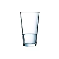 Arcoroc Stack Up Beverage Glass, Clear, 14 oz - 2150/H3856