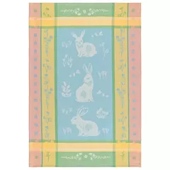 Now Designs Easter Bunny Woven Jacquard Dishtowel, 18
