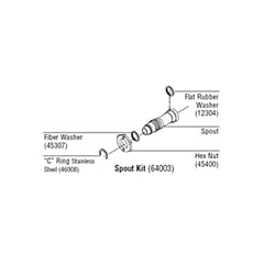 Cambro Ultra Container Spout Kit - 64003 025/64003