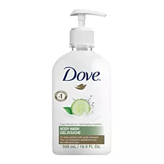 Gel douche Dove PRO au concombre, pompe de 500 ml – 24/caisse