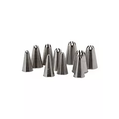 Ateco 10 piece closed star tube set - 850 1392/850