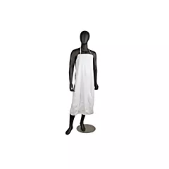 San Jamar Dishwashing Apron w/ No Pockets, White, 36