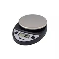 San Jamar Round Escali Digital Scale, Charcoal Black, 11 lb